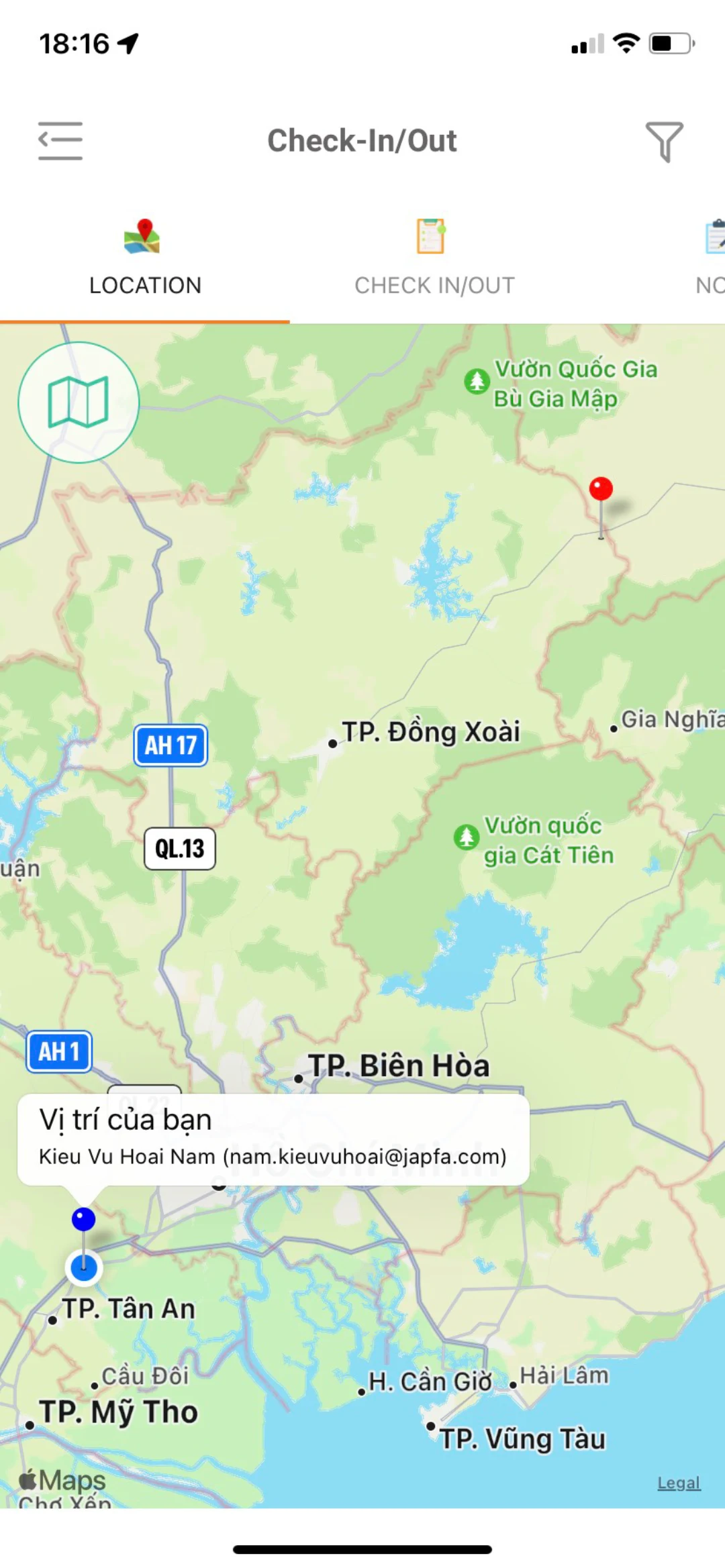 Swine GPS screenshot