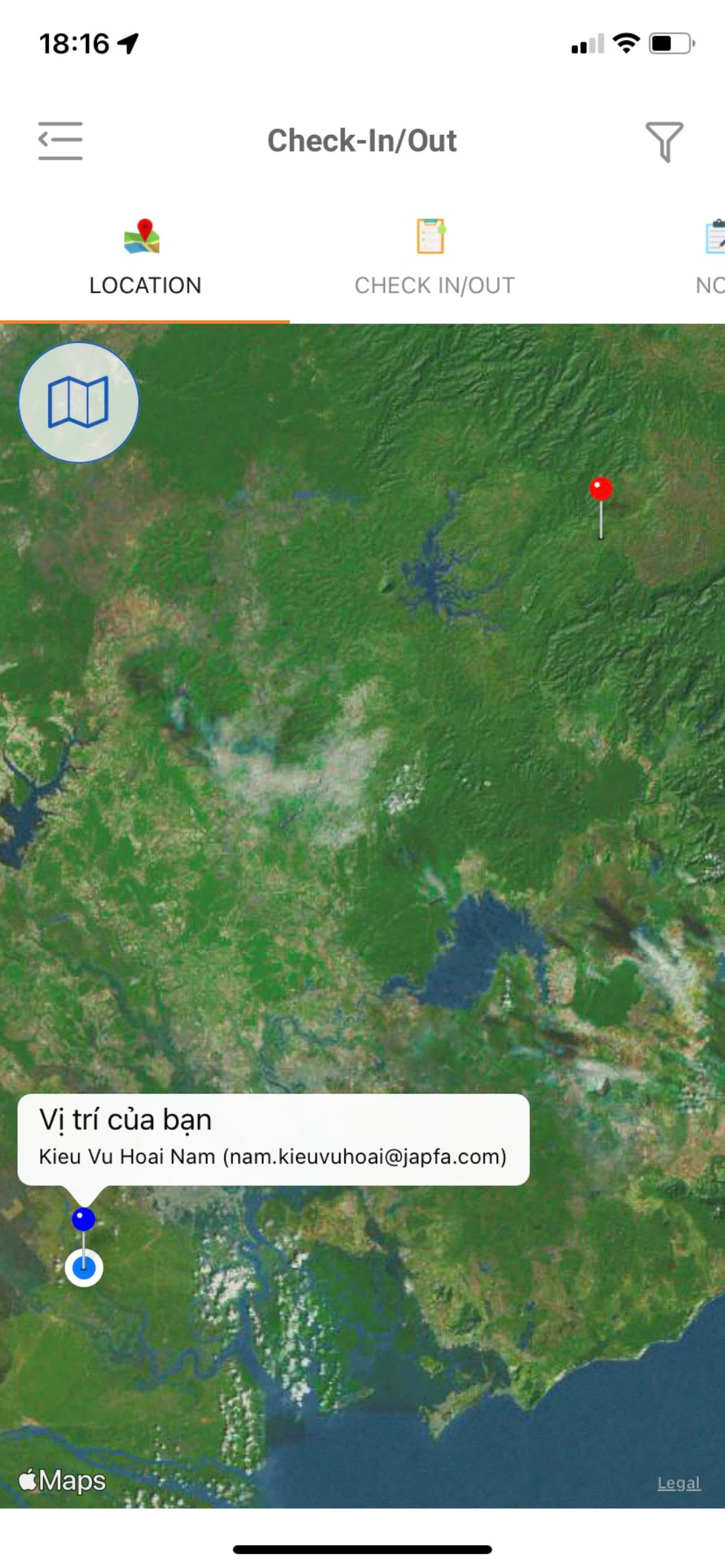 Swine GPS screenshot