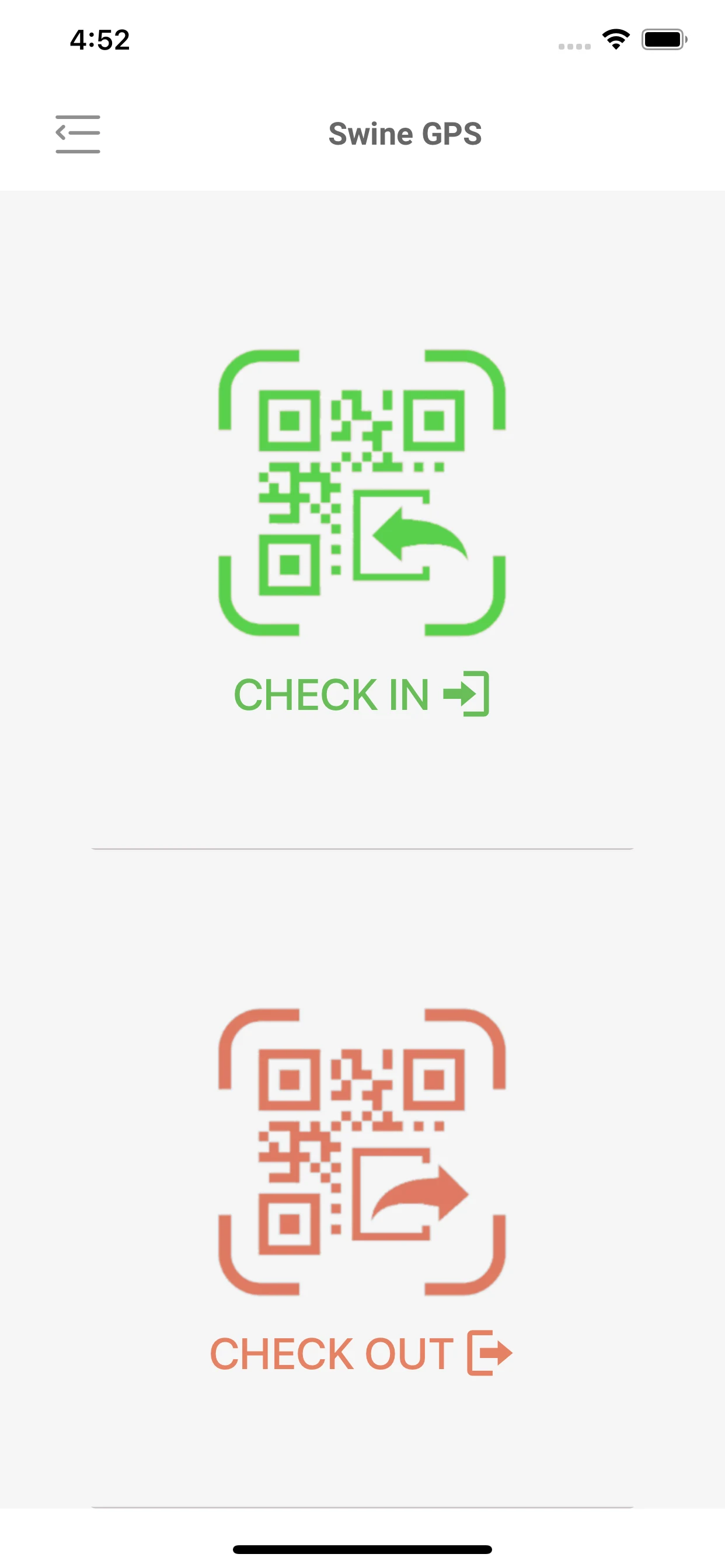 Swine GPS screenshot